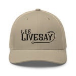Lee Livesay Fishing Adjustable Trucker Cap Hooked Tan