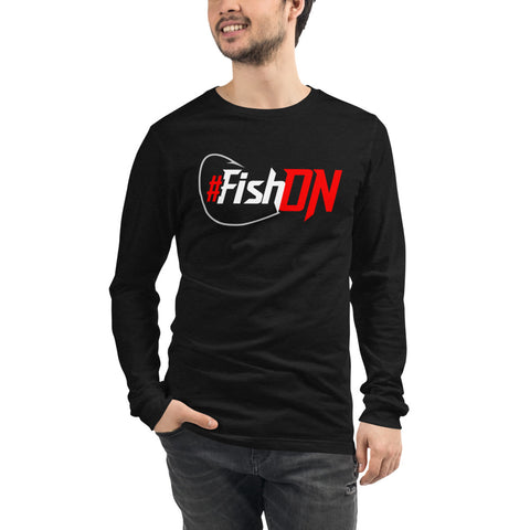Signature #FishOn Launch Day Black Long Sleeve Shirt