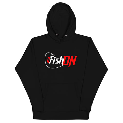 Signature #FishOn Launch Day Black Pullover Hoodie